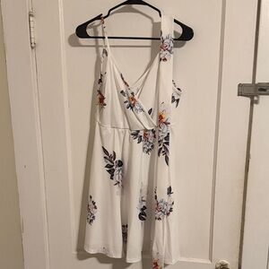 SHEIN White Floral Dress